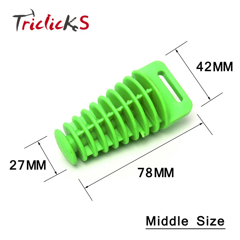 Triclicks Мотоцикл Dirt Bike ATV 4 тактный глушитель выхлопной трубы глушитель заглушка для мытья автомобиля 5 цветов 42x27 мм - Цвет: M Green