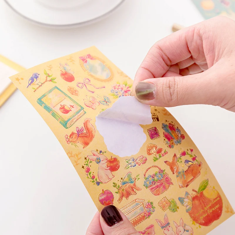 Красивая Фея Принцесса бронзовая наклейка для детей декоративный дневник альбом