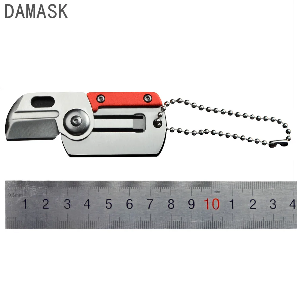 Дамаск новый дизайн бренда карман Ножи Тактический висит брелок dog tag открытый