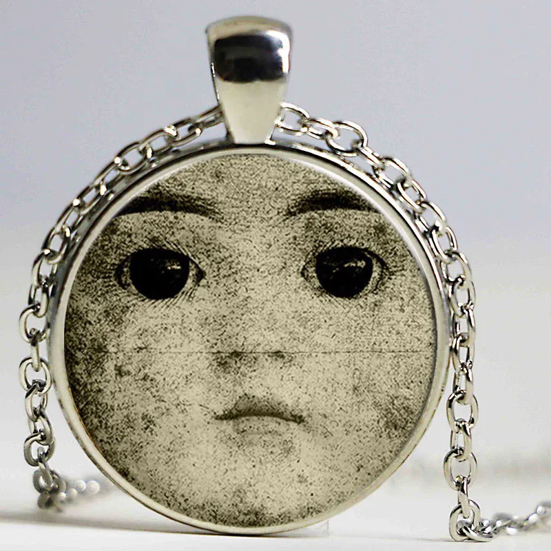 Винтажное ожерелье на Хэллоуин для младенцев с узором кулон в виде стеклянного