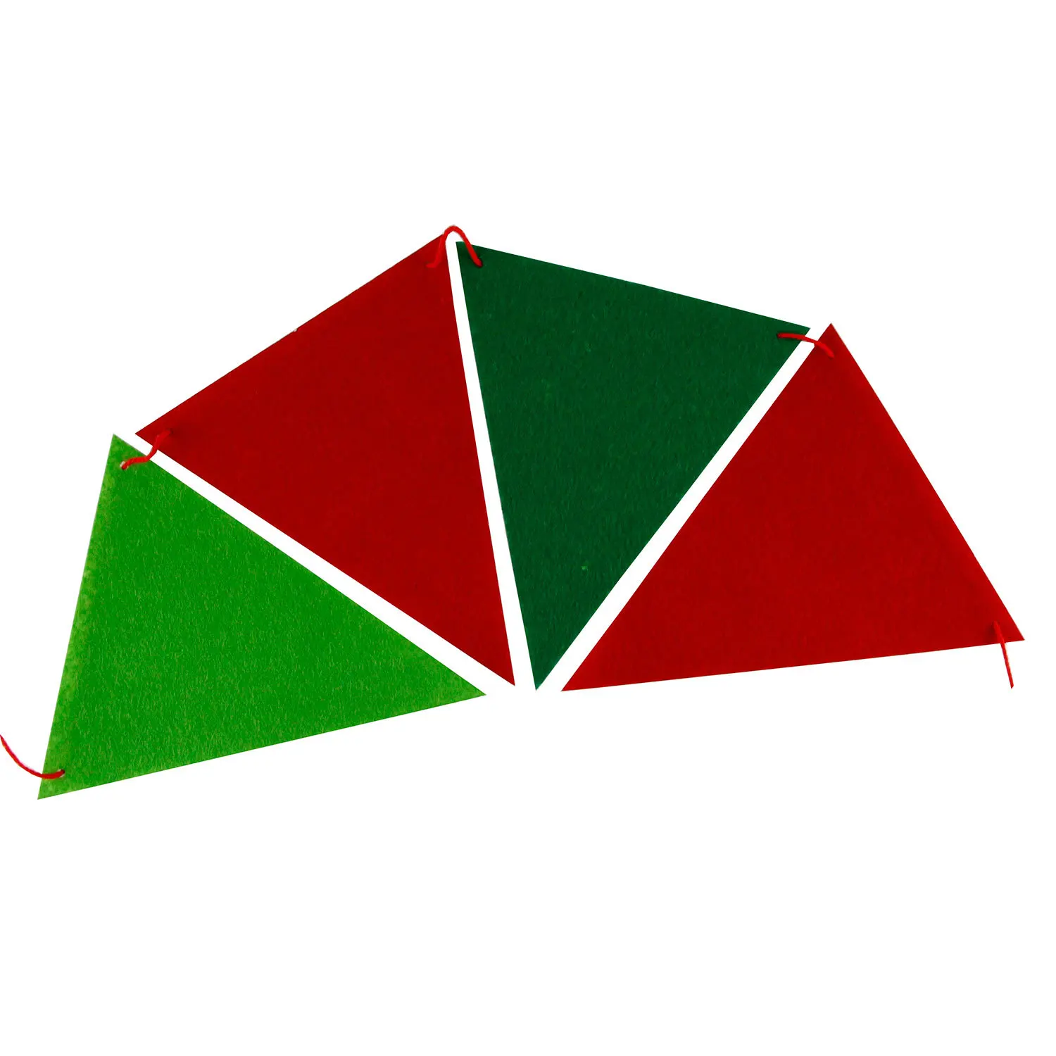 3 м нетканый подвесной баннер зеленый красный бандаж флаги для рождественской