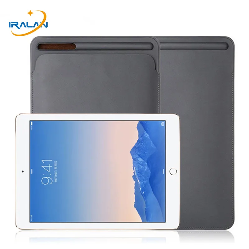 Мягкий чехол для iPad Pro 12 9 дюйма с карманом карандашей из искусственной кожи