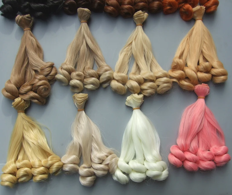 18 см качественные высокотемпературные кукольные парики 1/3 1/4 1/6 BJD SD AD diy кукольные волосы для куклы blyth