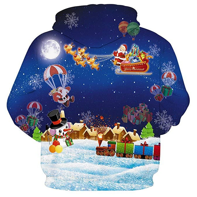 

Christmas Mens Hoodies Coat Fashion Casual Sweatshirts Men Loose Pullover Man S M L XL XXL XXXL