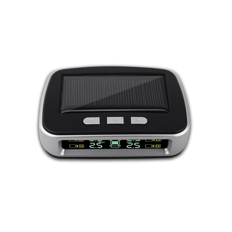 Solar TPMS Car Tire Pressure Alarm Monitor System Display 4 Internal / External Sensor Temperature Warning Digital LCD | Автомобили и