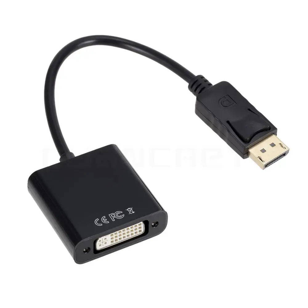 Video Cable Convert Displayport DP to DVI Port Male-Female Plug and Play for Computer TV Monitor Projector Support 1080P | Электроника