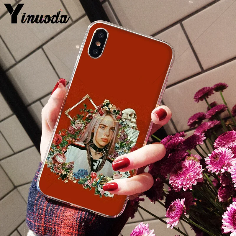 Yinuoda Billie Eilish Khalid задняя крышка для телефона мягкие чехлы из ТПУ для Apple iPhone 8 7 6 6S Plus X XS max 5 5S SE XR чехол