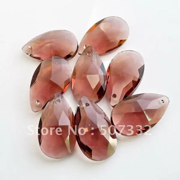 

Free Shipping! Wholesale AAA Top Quality 16mm 6106 Crystal almond/pear Pendant Burgundy colour 60pcs