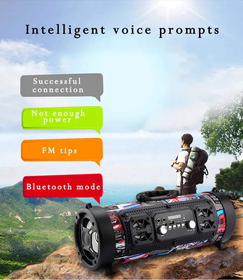 Портативный Bluetooth FM-радиоприемник Makescc беспроводной объемный динамик для ТВ с