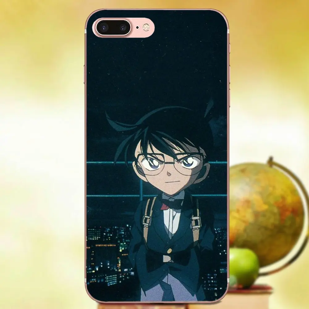Мягкие силиконовые ТПУ прозрачные лучшие чехлы аниме серии Detective Conan для Apple iPhone 4