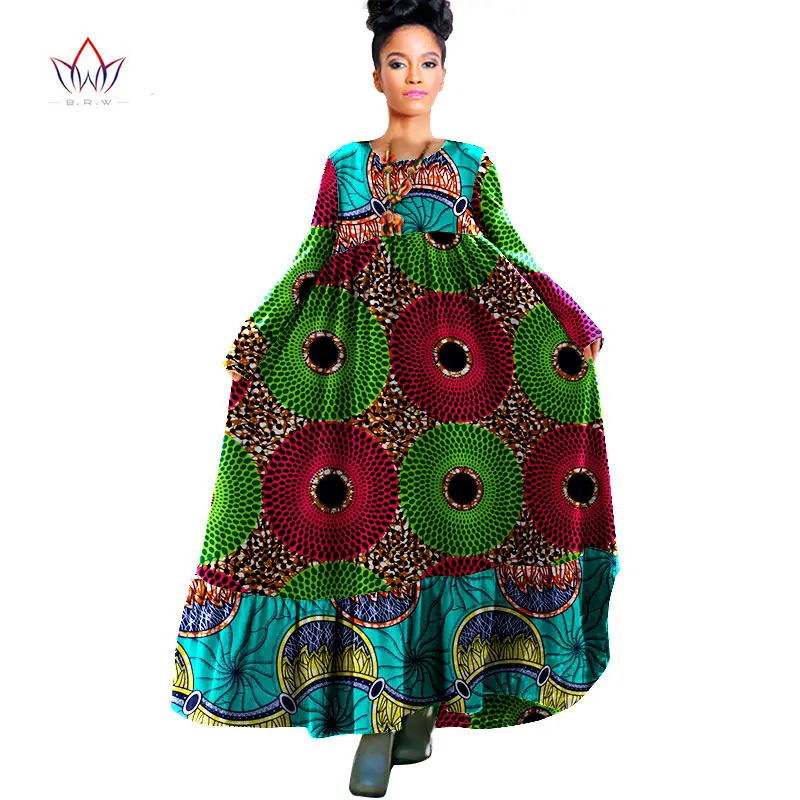 Brw в африканском стиле Одежда традиционная базенская Riche осеннее платье Boho style Robe Femme Макси платье женские Платья Туника Платья WY931