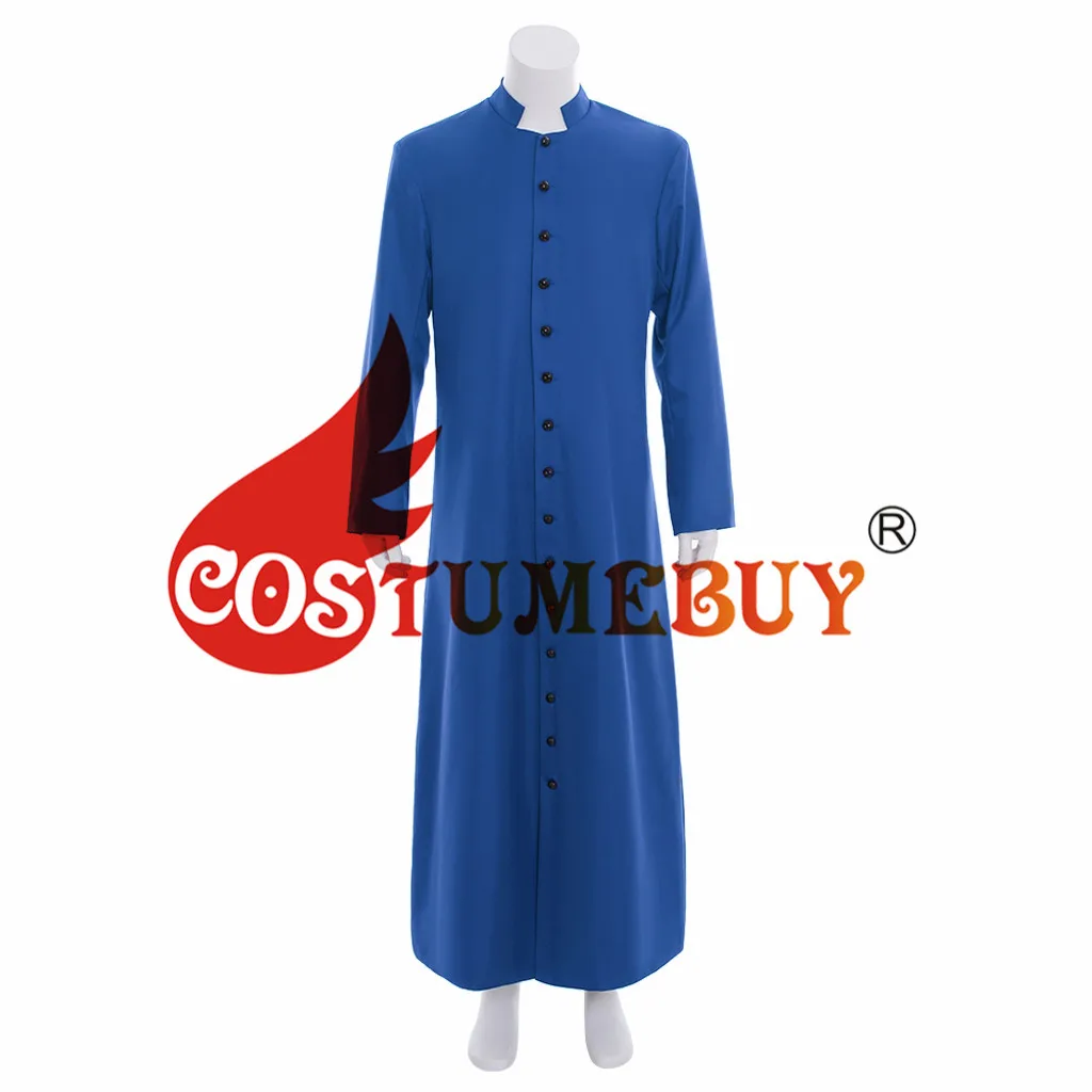 CostumeBuy/мужской однобортный Тренч для костюмированной вечеринки для взрослых женщин и мужчин, Тренч для косплея в римском стиле, сутана пастора, пальто для духовки, L920