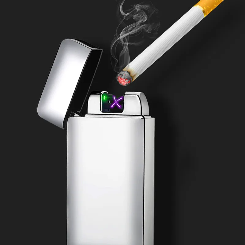 USB двойная дуговая Зажигалка плазменный импульсный лазерный индукционный