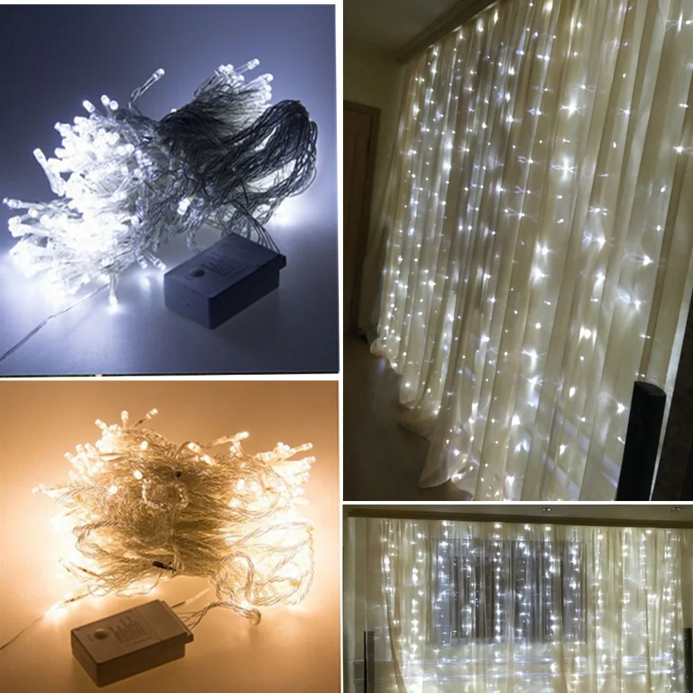 Водонепроницаемая Рождественская светодиодная гирлянда сосулька 6 м x 3 600