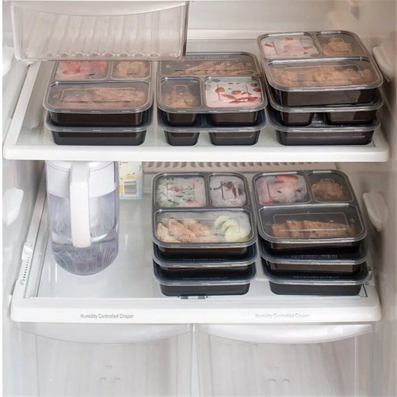 Многоразовые пластиковые контейнеры для хранения пищевых продуктов с 3