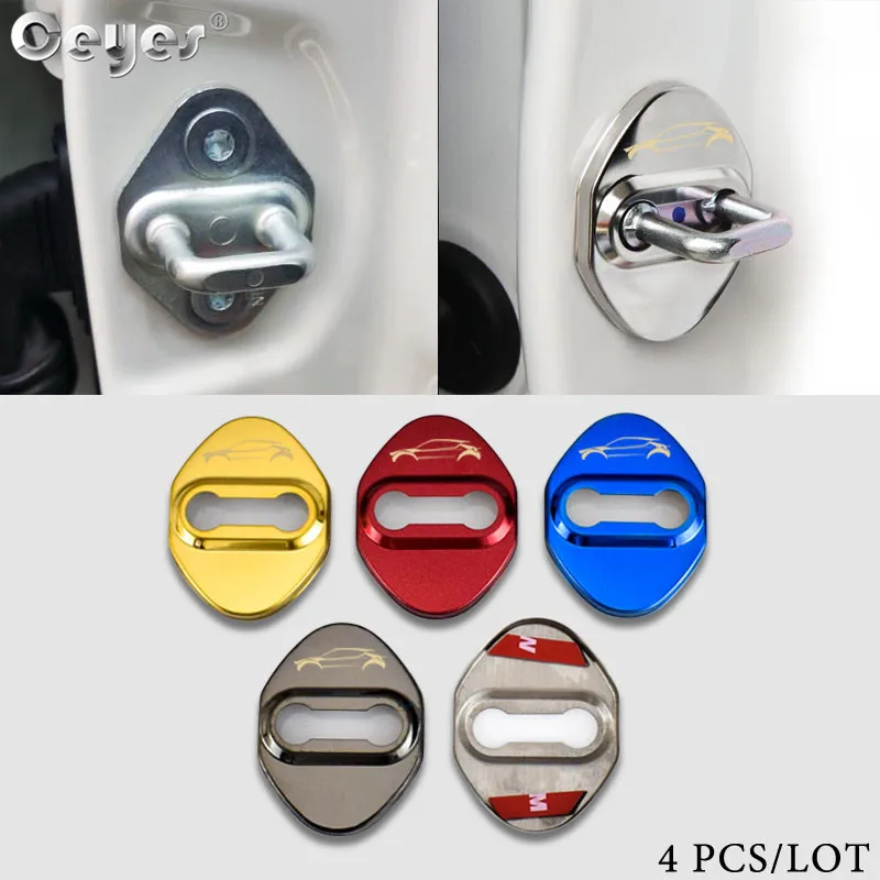 Ceyes автомобильный Стайлинг чехол из нержавеющей стали для Toyota T79 Yaris Camry CHR Avensis Mazda