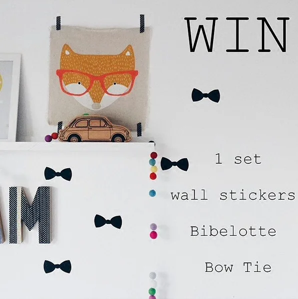 Прекрасный маленький лук стены Стикеры девочек вечерние Украшение галстук