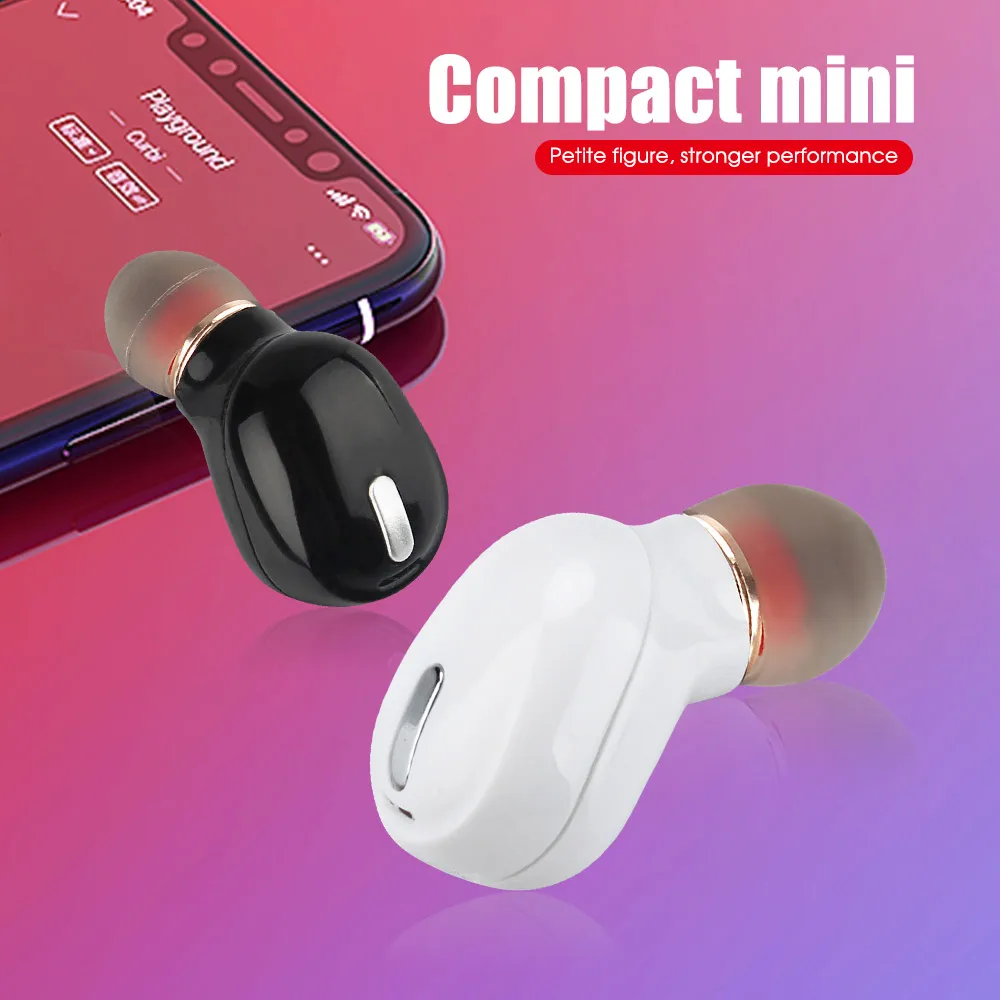 Мини беспроводного Bluetooth (голубой зуб) 4 2 наушники гарнитура правда стерео