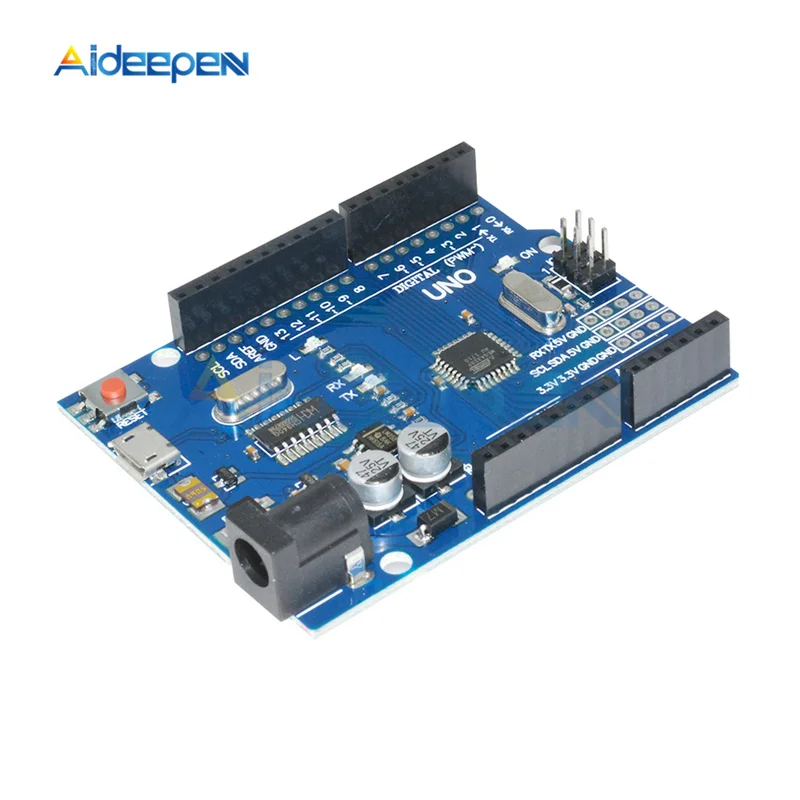UNO R3 макетная плата ATMEGA328P-16AU CH340 CH340G Micro/Mini/type B USB с usb-кабелем для Arduino UNO R3 - Цвет: Micro USB board