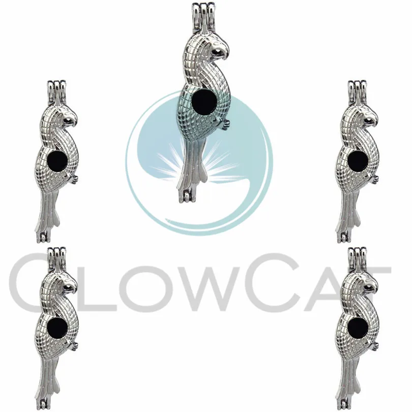 5 шт. Дятел птица Жемчужница клетка медальоны очаровательные Духи диффузор для