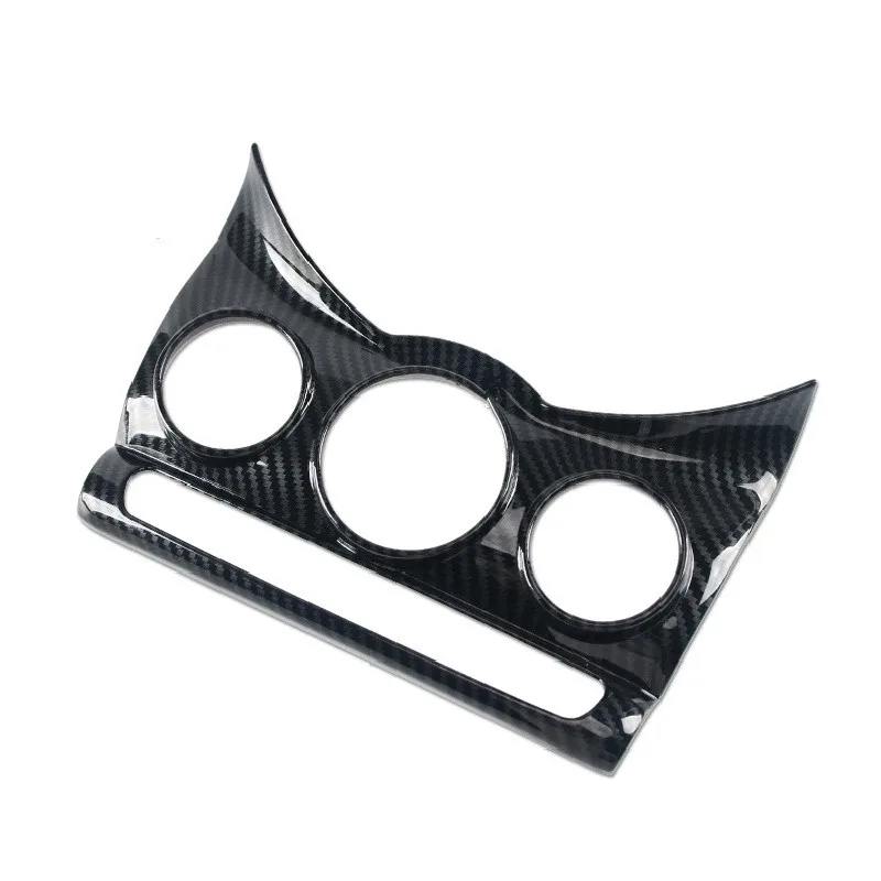 Углеродное волокно узор автомобиля AC управление воздушная панель крышка ABS