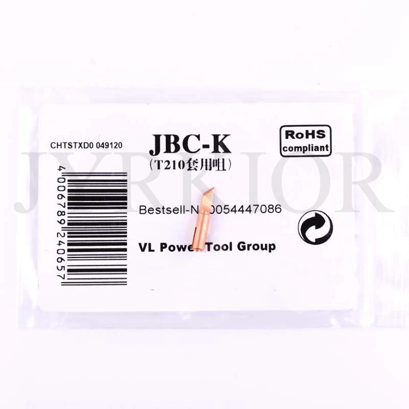 T-K Jyrkior Чистая медь паяльник наконечник совместим с JBC C210 паяльная станция Сменная головка для телефона PCB Сварка ремонт - Цвет: T-K