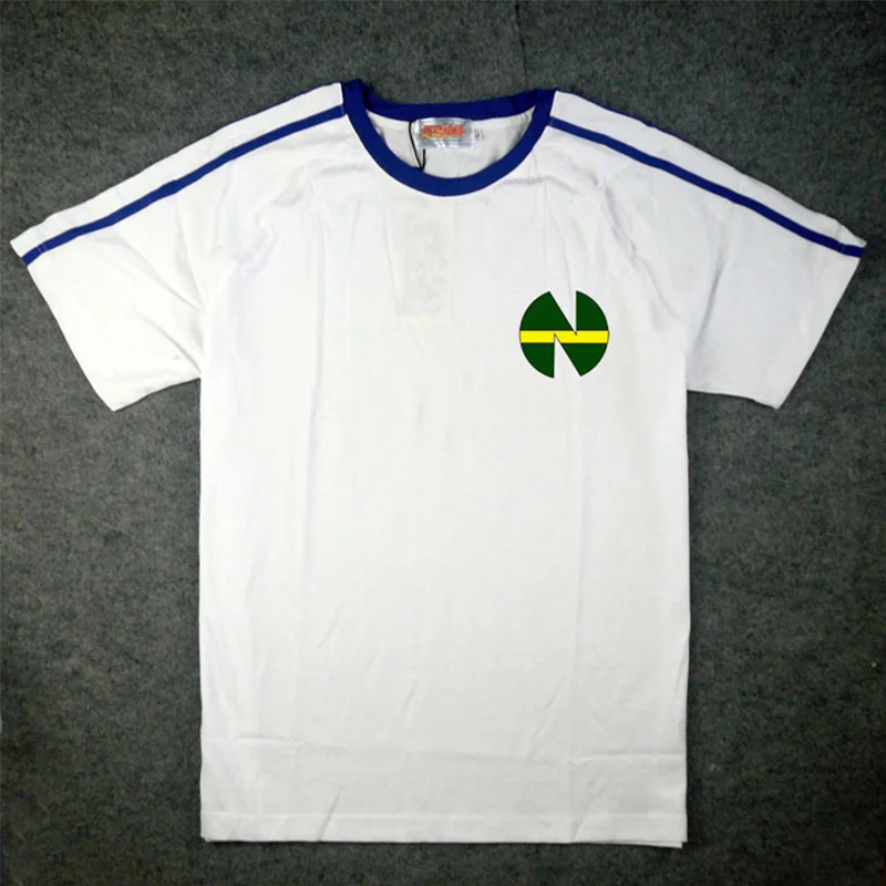 Аниме капитан Цубаса Косплей Костюм Tsubasa Ozora короткий рукав мужская футболка