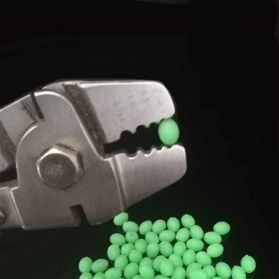 200 шт./лот зеленые светящиеся бусины большие мягкие резиновые овальные бобы для