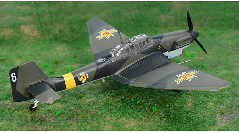 Предварительно построенный 1: 72 Масштаб Ju 87 Stuka dive bomber Вторая мировая война Ju 87D самолет хобби Коллекционная готовая пластиковая модель самолета