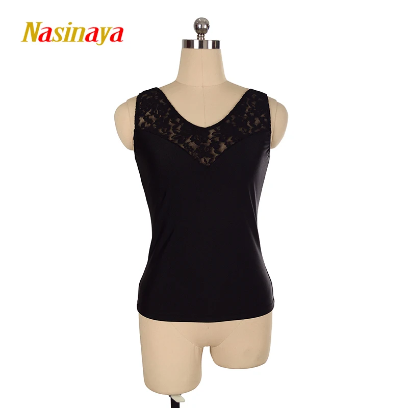 

Custom Women'S Figure Skating Vest Waist Lower T-Shirt Top Girl Training Skating Gymnastics Sleeveless