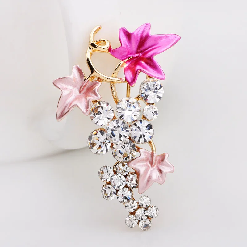 2018 г. женские Броши Модные Урожай винограда CZ кристалл груди контактный брошь для