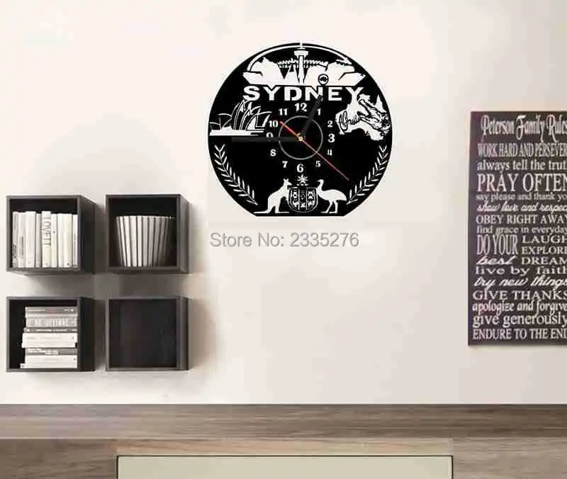 Декоративные настенные часы для путешественников Ретро Австралия Сидней город
