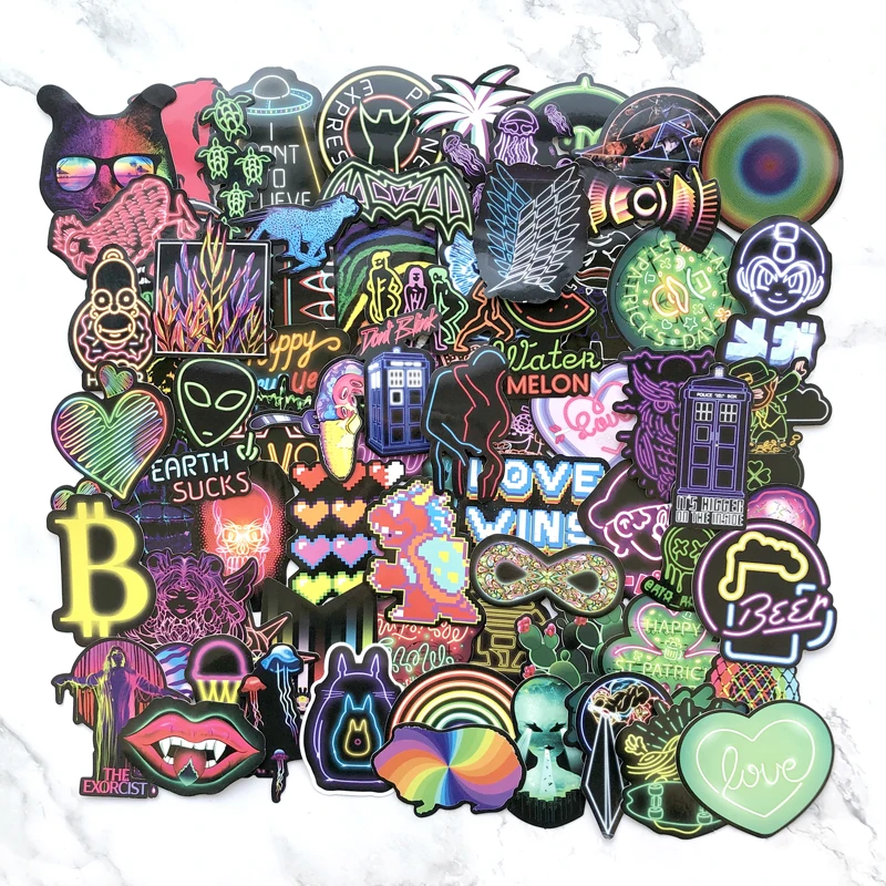 Наклейки неосветильник аниме 75 шт. милые наклейки с животными подарок детям для