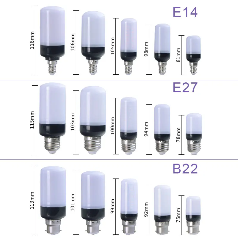 Светодиодная лампа E27 Smart IC Power Bombillas Led E14 B22 СВЕТОДИОДНАЯ Лампа AC 220 В 20 30 46 81 100