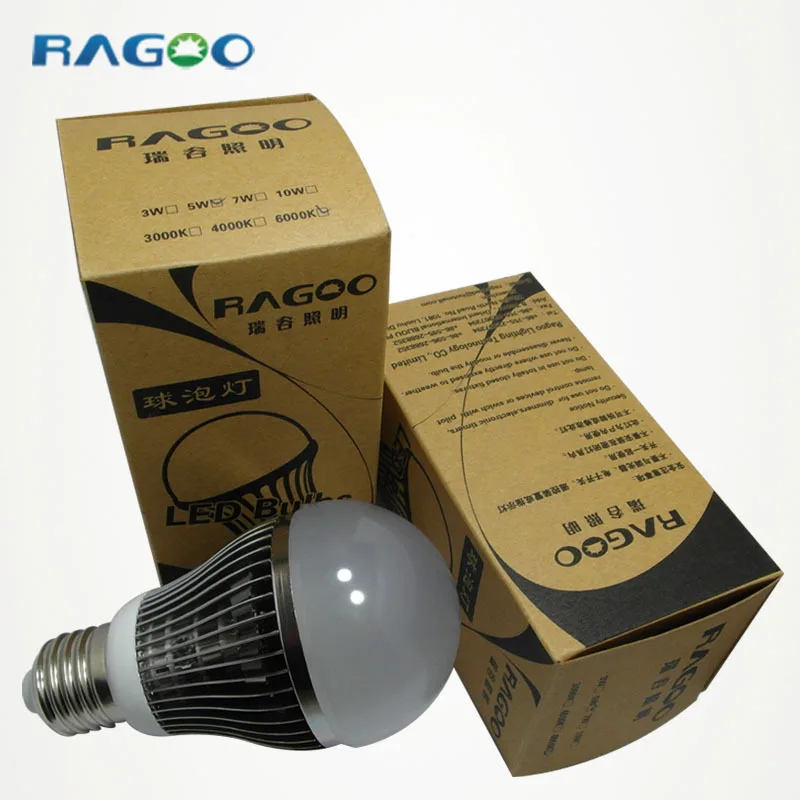 Free ship New 50pcs 9W AC85-265V E27 Warm/Cool White High power LED Globe Lighting Lamp Bubble Ball Bulbs B07(2 Years Warranty) | Лампы и