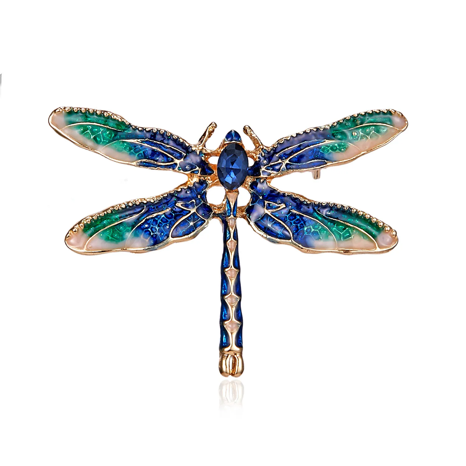 

Fashion Green Purple Enamel Dragonfly Insects Brooches For Women And Men Alloy Metal Banquet Weddings Brooches Pins Gifts