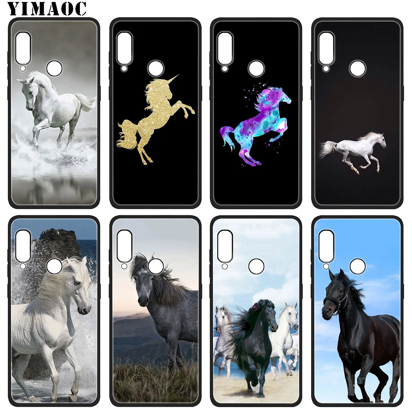 Мягкий силиконовый чехол для телефона YIMAOC Horse Animal Unicorn Для Huawei Mate 30 20 10 Pro Lite Nova 5I 5t 5