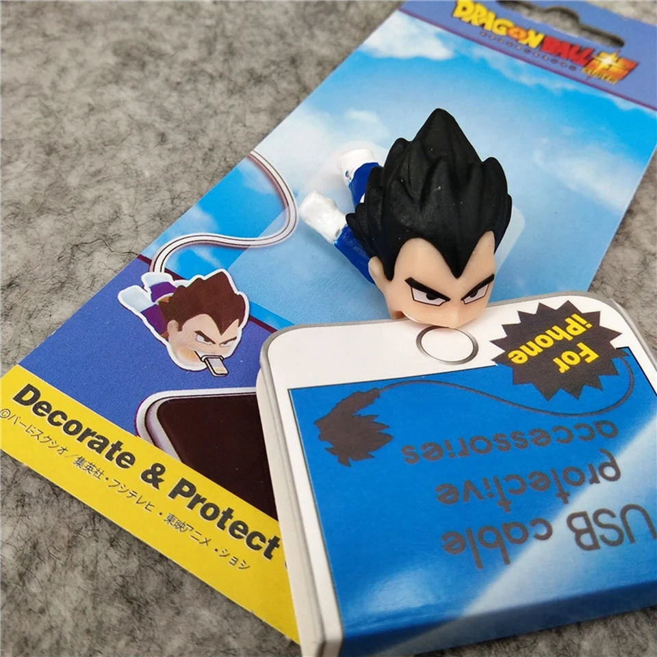 Мультфильм Dragon Ball кабель кусать Телефон протектор для iPhone игрушка забавные персонажи аниме персонаж кабель кусать животных-TOY145-1