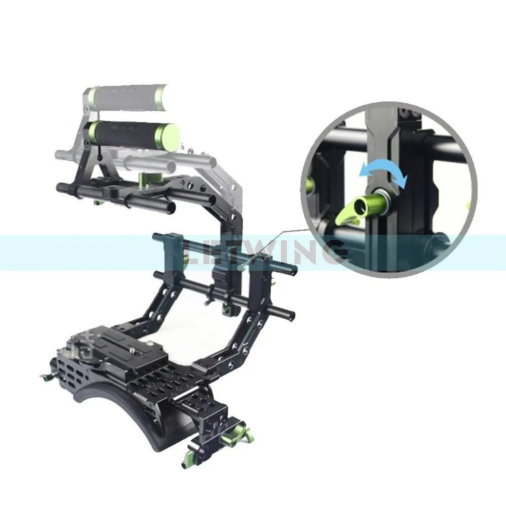 Lanparte Large Double C Arm CA-02 C-shape Support for 15mm Rod DSLR Video System | Электроника