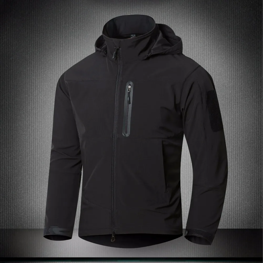 Уличный новый стиль мужская Мягкая оболочка из кожи акулы армейская тактическая