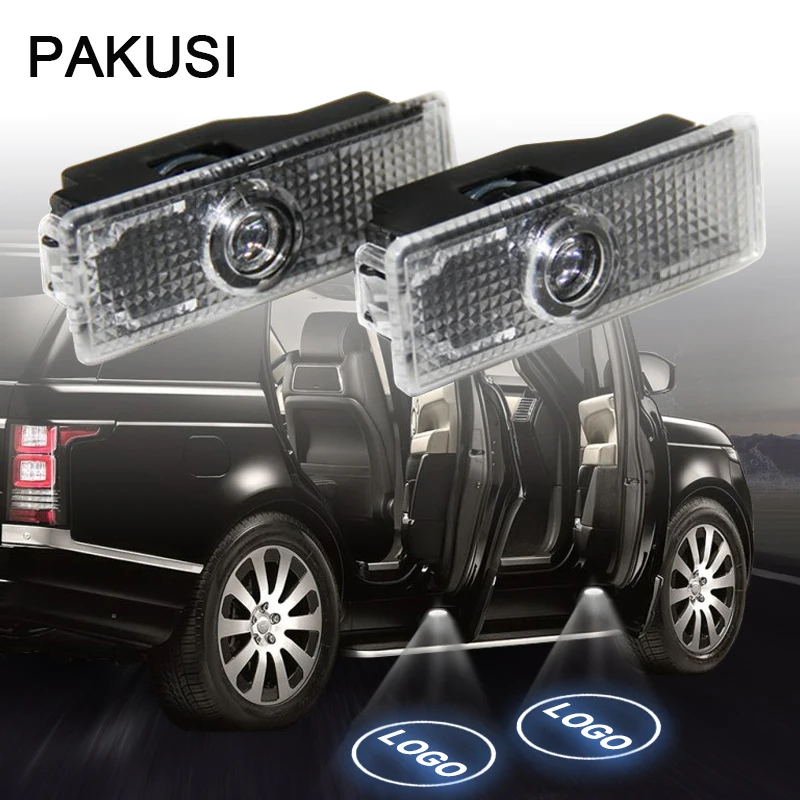 Автомобильный Дверной светильник PAKUSI 12 В для Land Rover Range Freelander 2 Discovery 4 Evoque