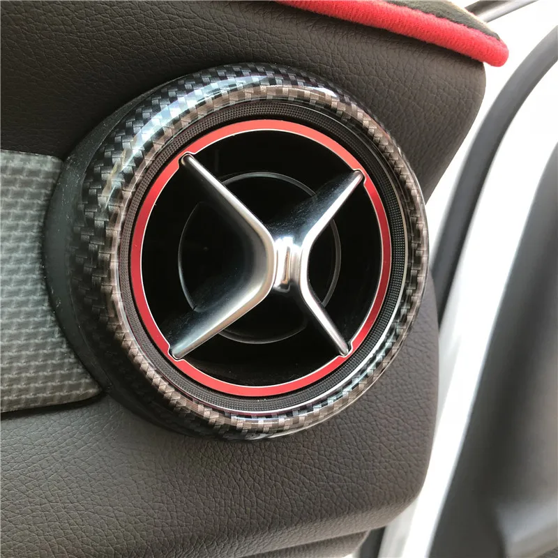SRXTZM 5 шт. для Mercedes Benz A B CLA GLA КЛАСС Новый углеродный черный стиль кондиционер