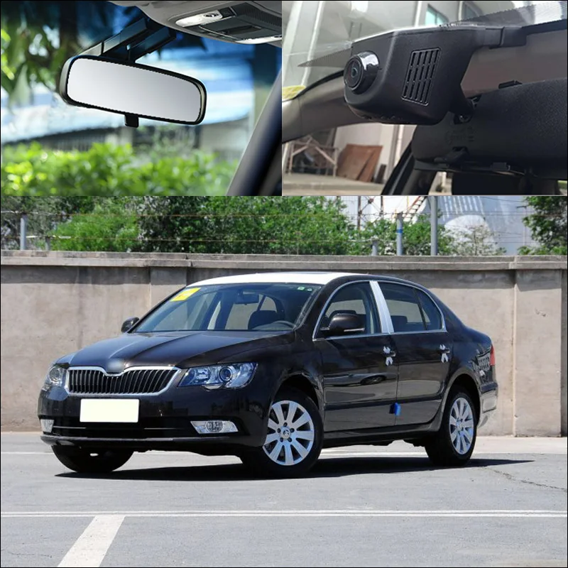 For Skoda Superb Combi Fabia Rapid Roomster SLAVIA Kushaq Car 2K Wifi DVR Video Recorder Black Box Dash Cam Night Vision