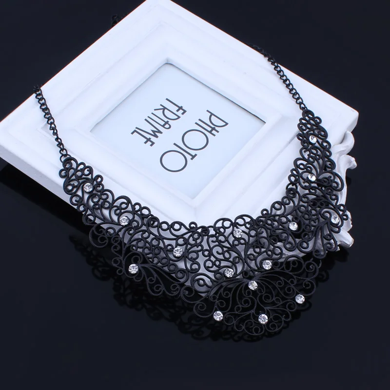 Tenande Винтаж Панк нагрудник массивные ожерелья для женщин Bijoux богемные племенные