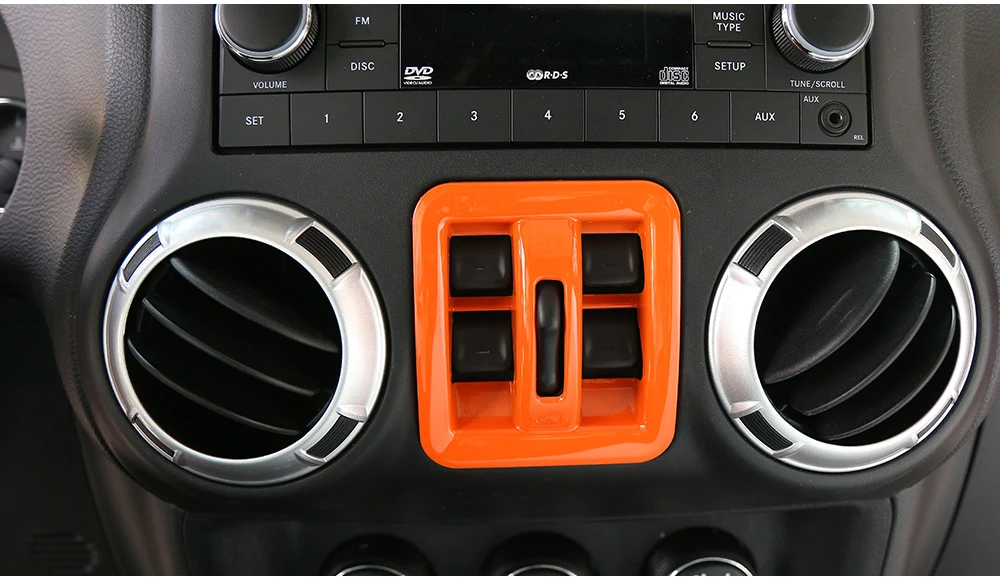MOPAI ABS 1 шт. декоративные наклейки на окна автомобиля для Jeep Wrangler JK 2011 Up для стайлинга автомобилей