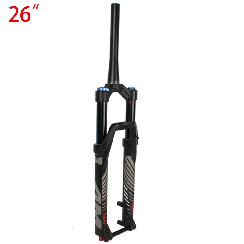 26 Inch 26/27. 5/29 дюймов горный велосипед вилка MTB Bicycle140mm Путешествия 15 мм через ось коническая вилка - Цвет: 26 Inch