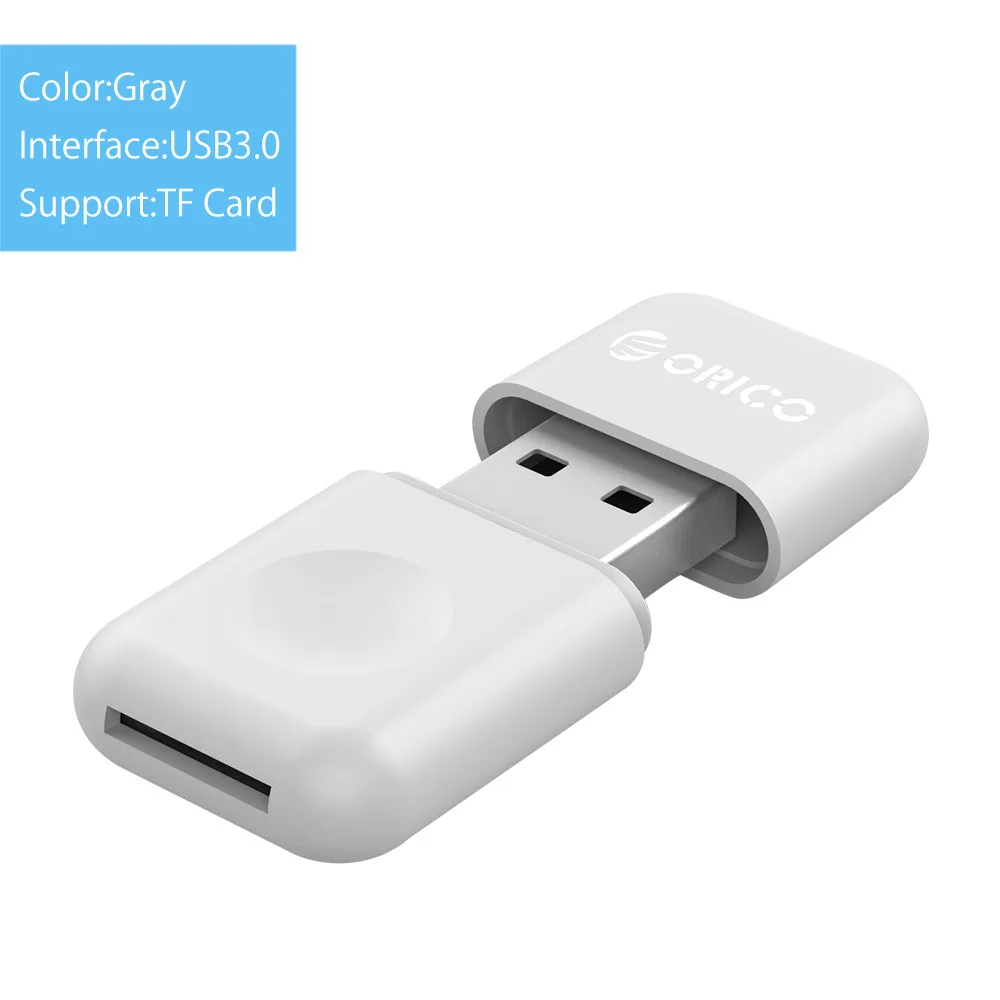 CRS12-GY ORICO SD кард-ридер супер скорость USB 3,0 Micro SD TF кард-ридер максимальная поддержка 256 ГБ для компьютера USB 3,0 кард-ридер - Цвет: CRS12-GY