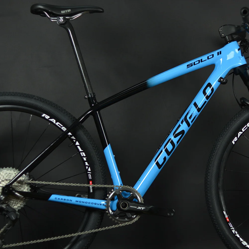 1X11 speed XT Manituo M30 вилка Costelo SOLO 2 горный Mtb велосипед 29er через ось карбоновая рама