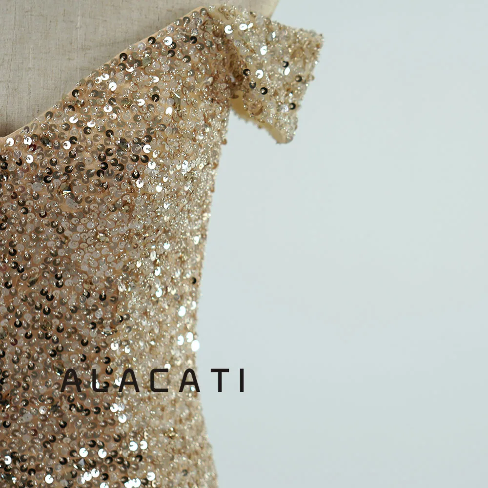 

2019 new heavy manualSexy V-neck sleeveless beaded crystal evening dress