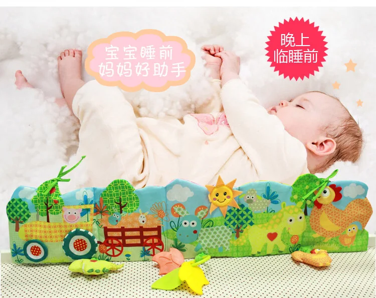 Лидер продаж 78 см плюшевые игрушки фермерская тканевая книга игрушка для сна